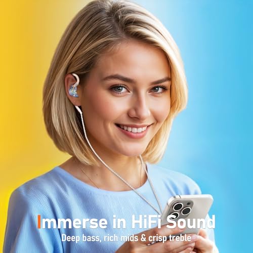 Wired Earbuds with Mic, MMCX to 3.5mm I76022