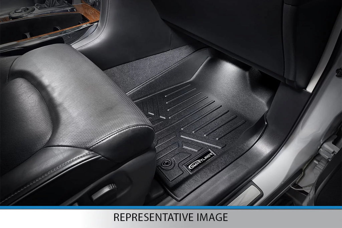 Black Floor Mats Liner Set with 2nd Row Bench Seats D198404