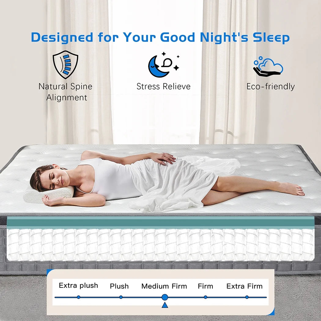 14 Gel Memory Foam Spring Hybrid Mattress in a Box, Twin Mattress B802