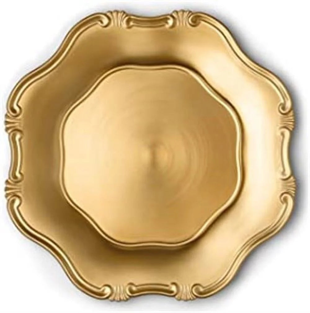 Gold Charger Plates Set of 6 R741677