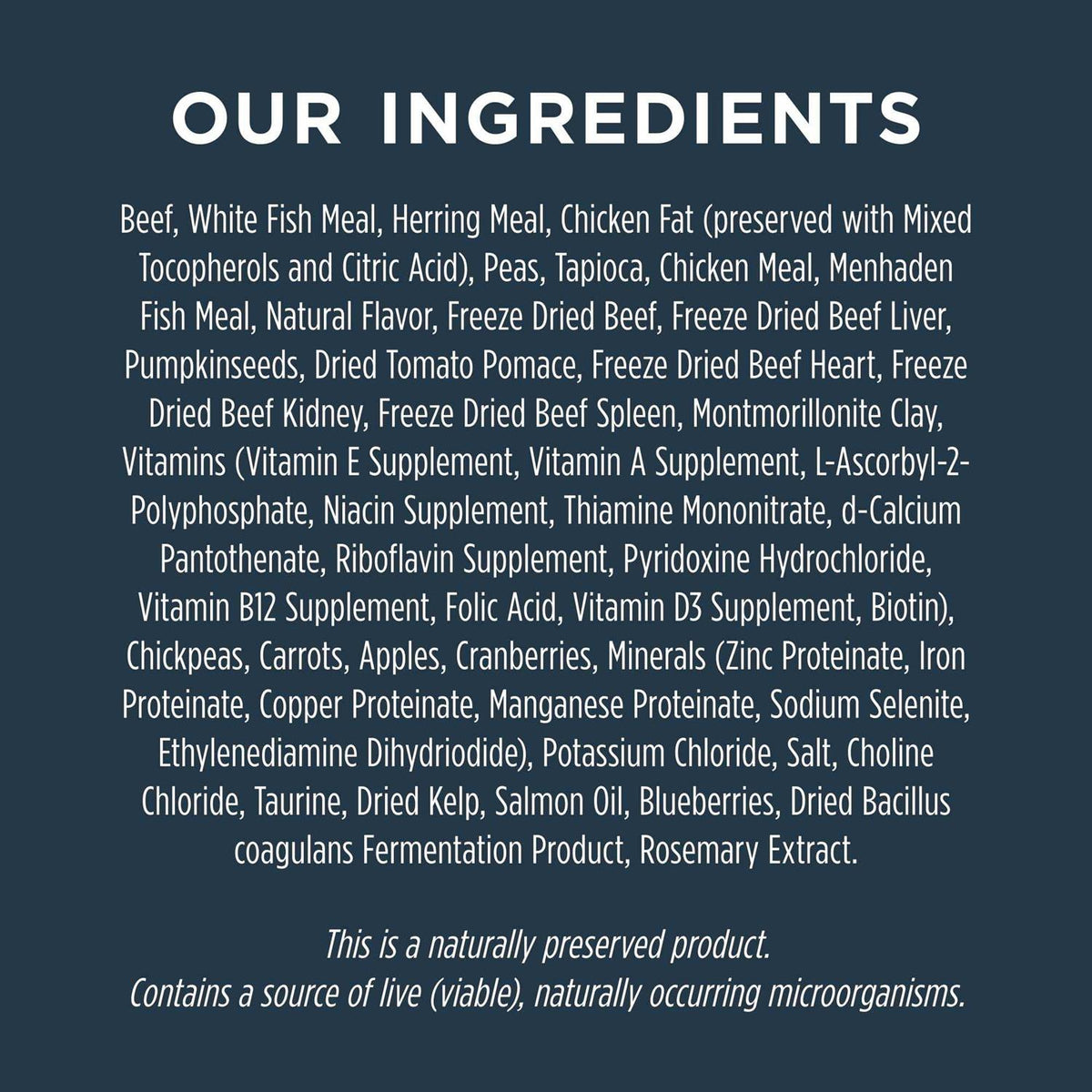 Grain Free Natural Dry Dog Food X921