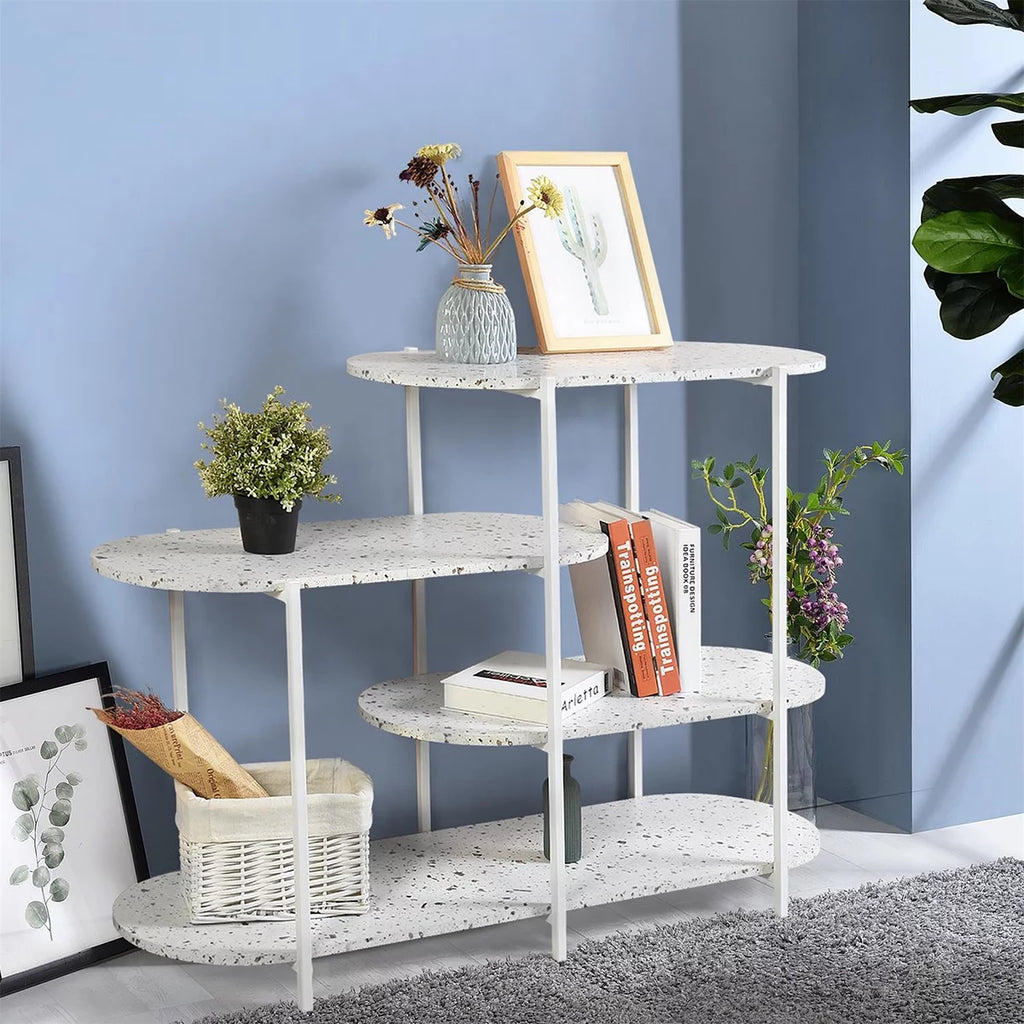 Marble White MDF Storage Shelf H839989