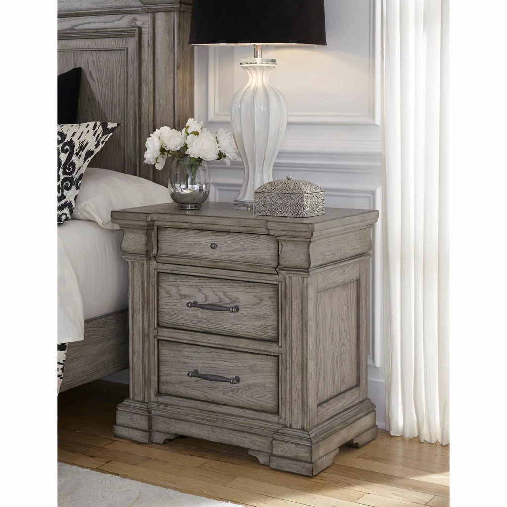 3 Drawer Wood Nightstand X91000