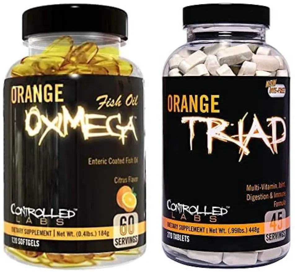 Orange Triad 45 Servings and Orange Oximega Fish Oil 120 Count O114