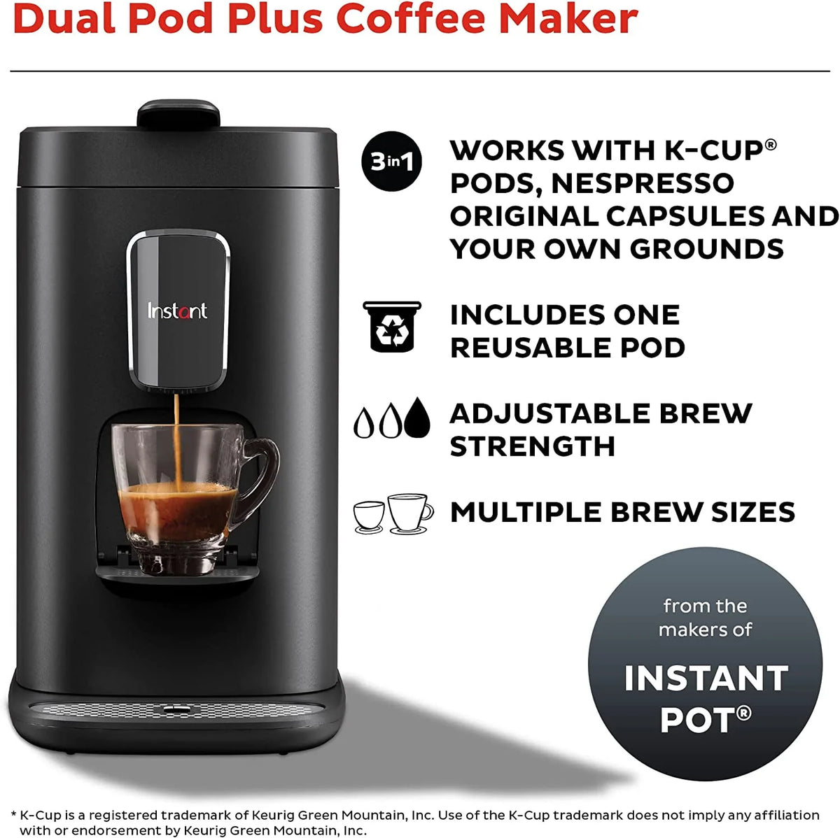 2-in-1 Coffee Maker and Espresso Maker O493364