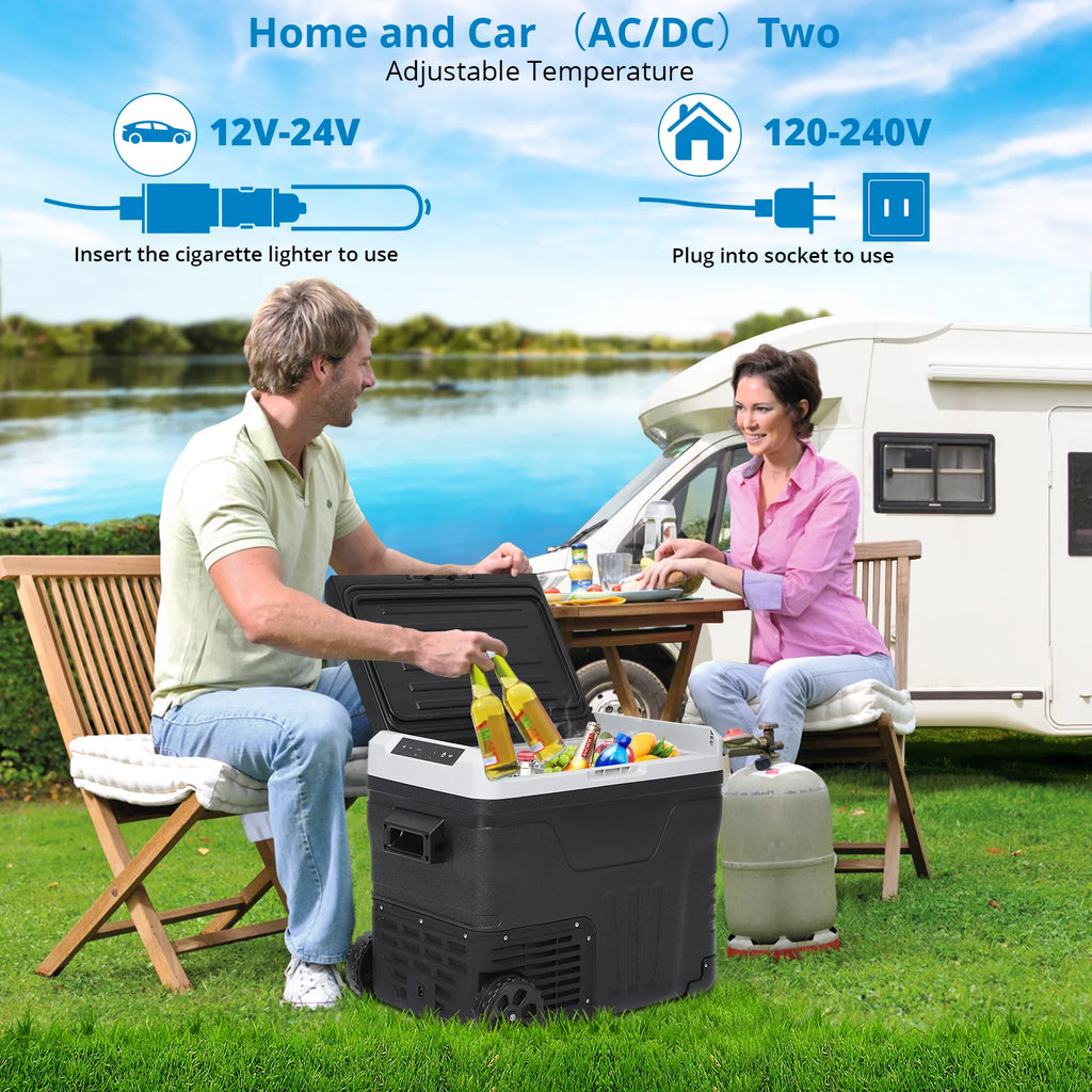 12V 53 Quarts Portable Car Refrigerator O2746