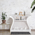 White 3 Tier Console Table T8481