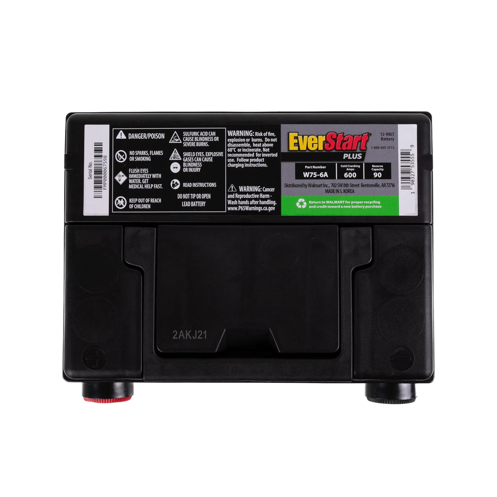 Lead Acid Automotive Battery Group Size 75 12 Volt 600 CCA Z381