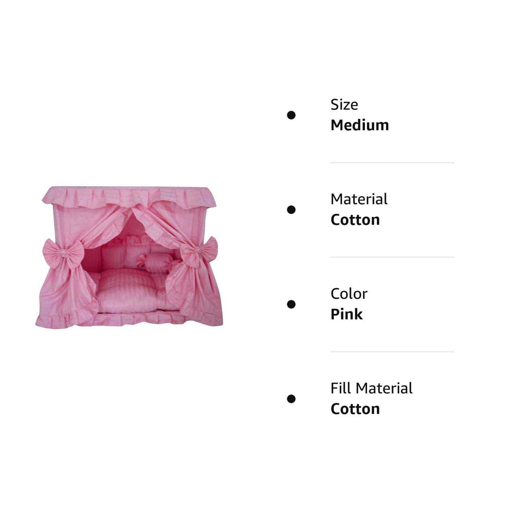 Pink Pet Dog Bed with Pillow T31550