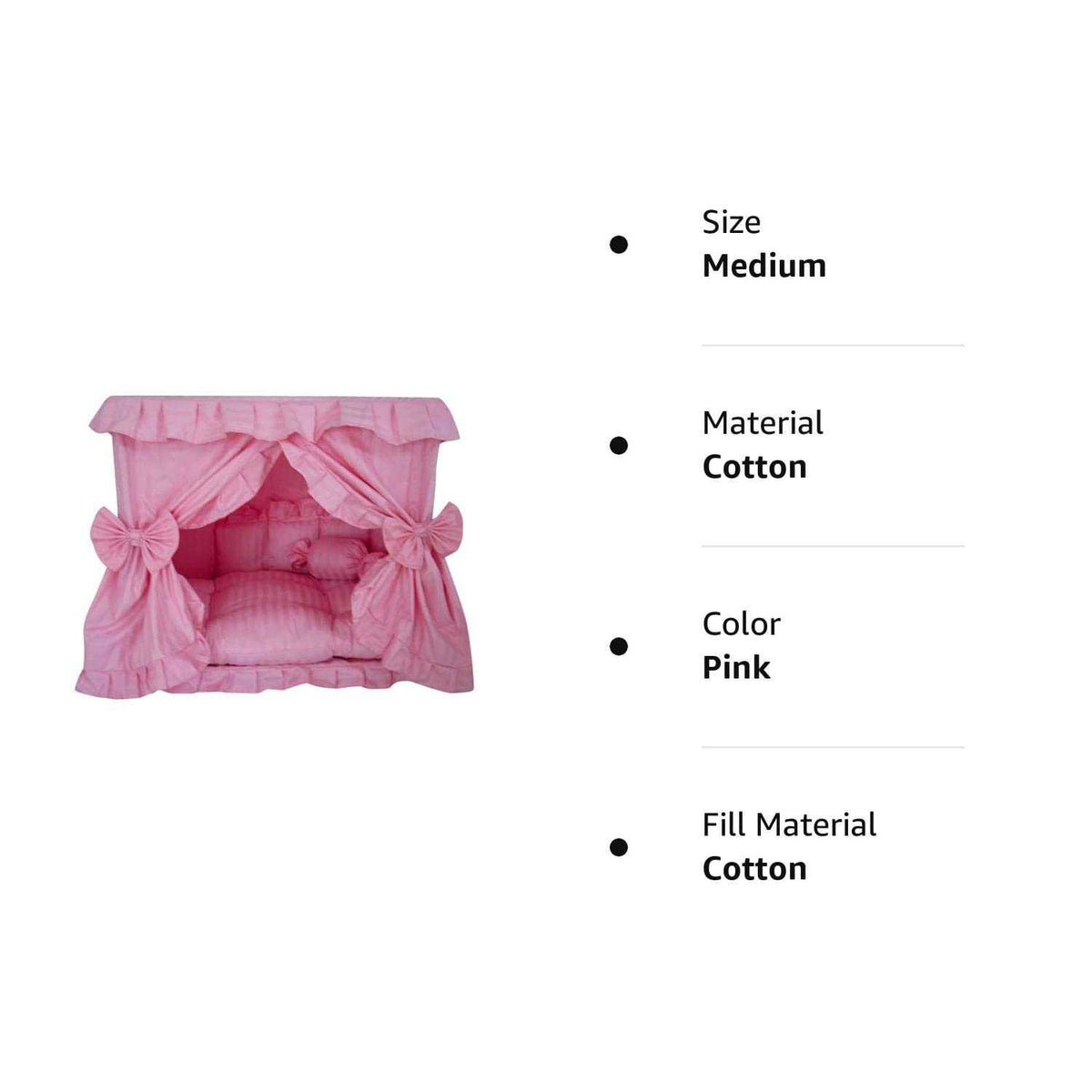 Pink Pet Dog Bed with Pillow T31550