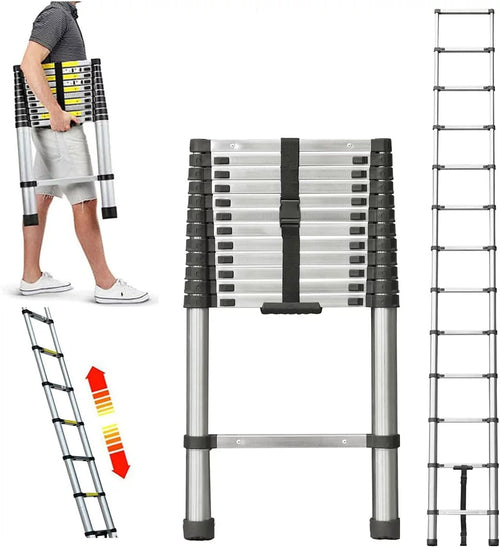 12 FT Stainless Steel Telescoping Ladder L2763