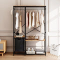 Portable Freestanding Clothing Rack with Oxford Cloth Storage Bag D182410