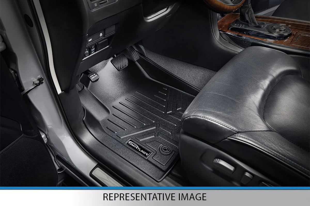 Black Floor Mats Liner Set with 2nd Row Bench Seats D198404