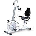 White Recumbent Exercise Bike H69215