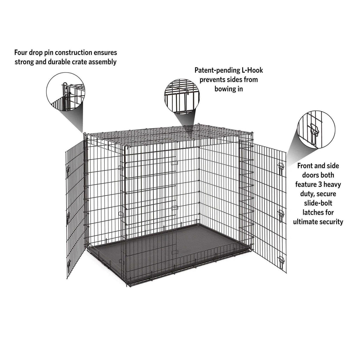 Double Door Dog Crate N265637