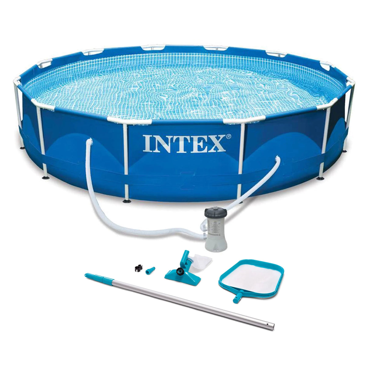 Metal Frame Swimming Pool with Filter Pump W66499