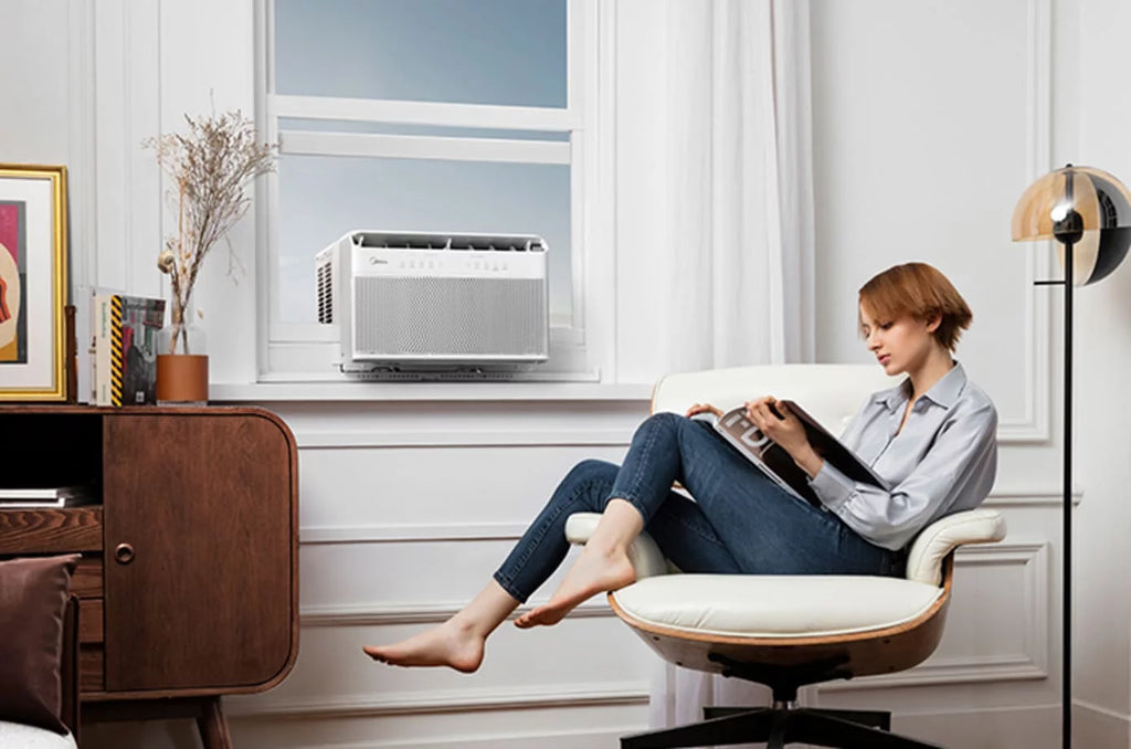 8,000 BTU Smart Inverter U-Shaped Window Air Conditioner E4279