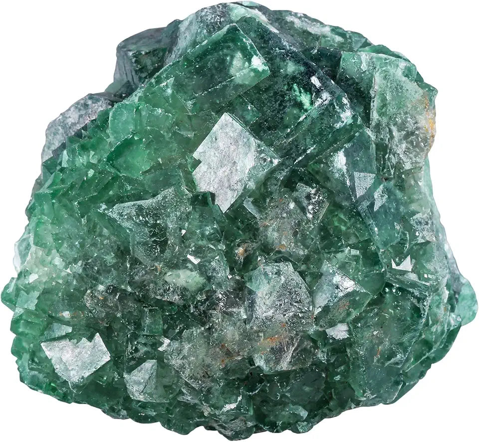Natural Green Fluorite Rough Stone Crystal Specimen Decor T735207