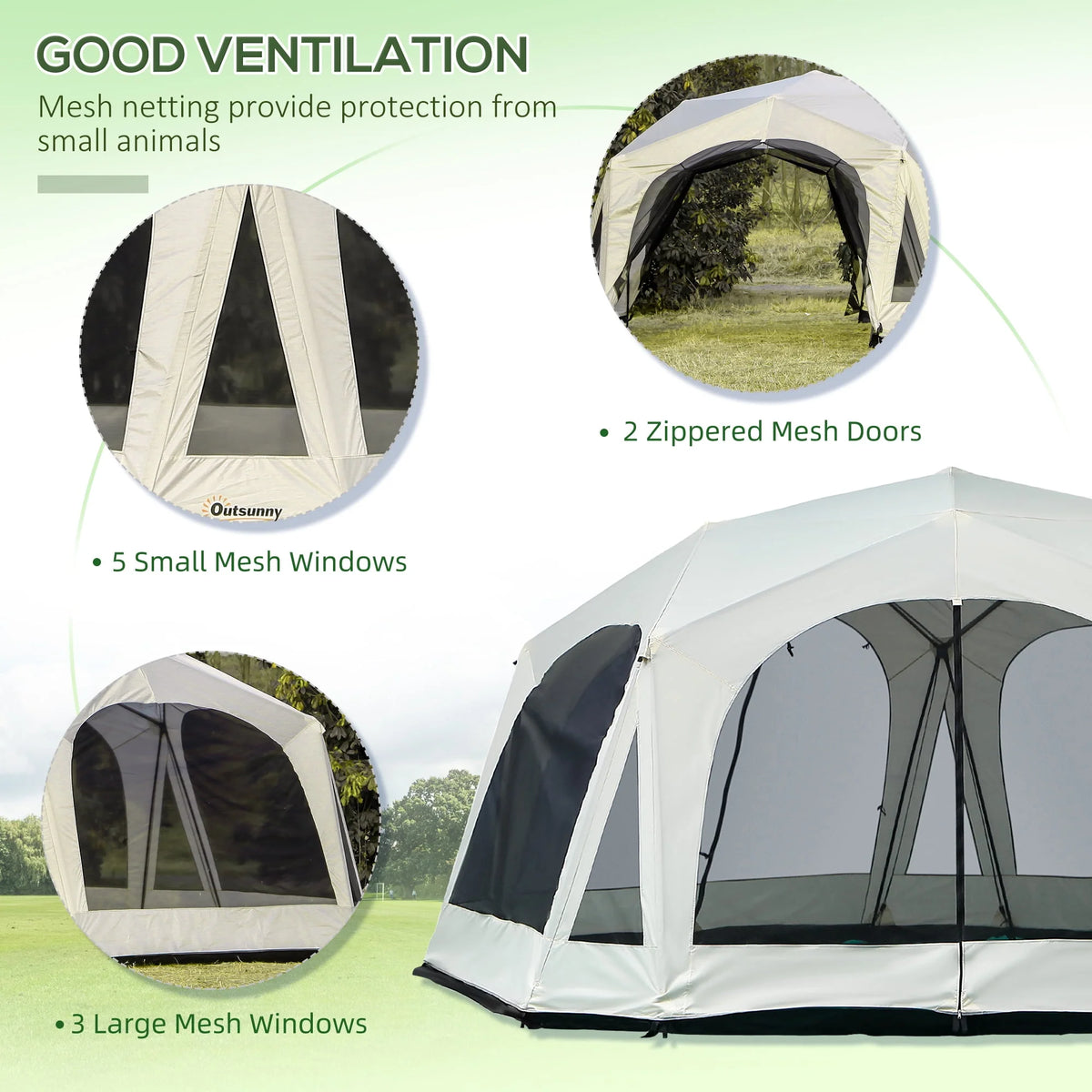 20 Person Camping Tent with 2 Doors P3216