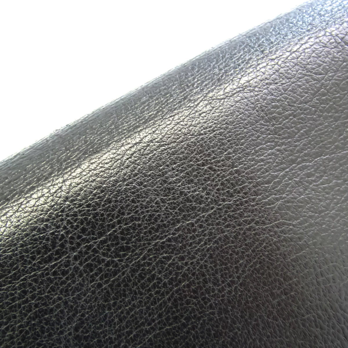 Pre-Owned Black Leather Long Wallet Y9831