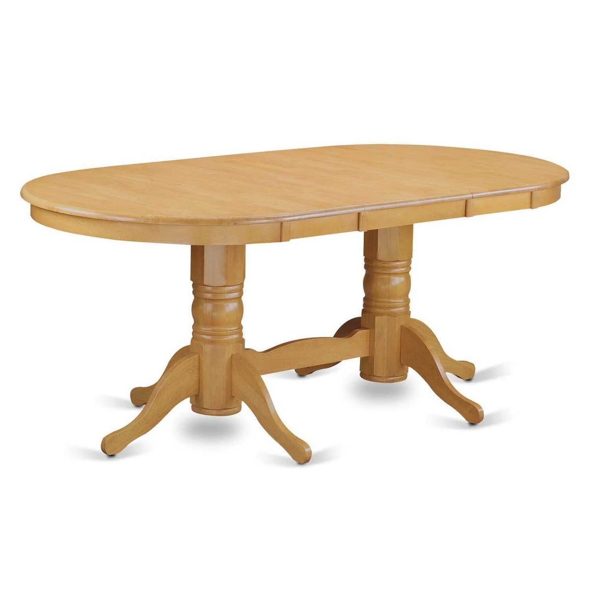 5 Piece Oval Dining Room Set with 4 Chairs Oak C326