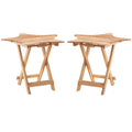 Wood Outdoor Folding Table Set of 2 B45137