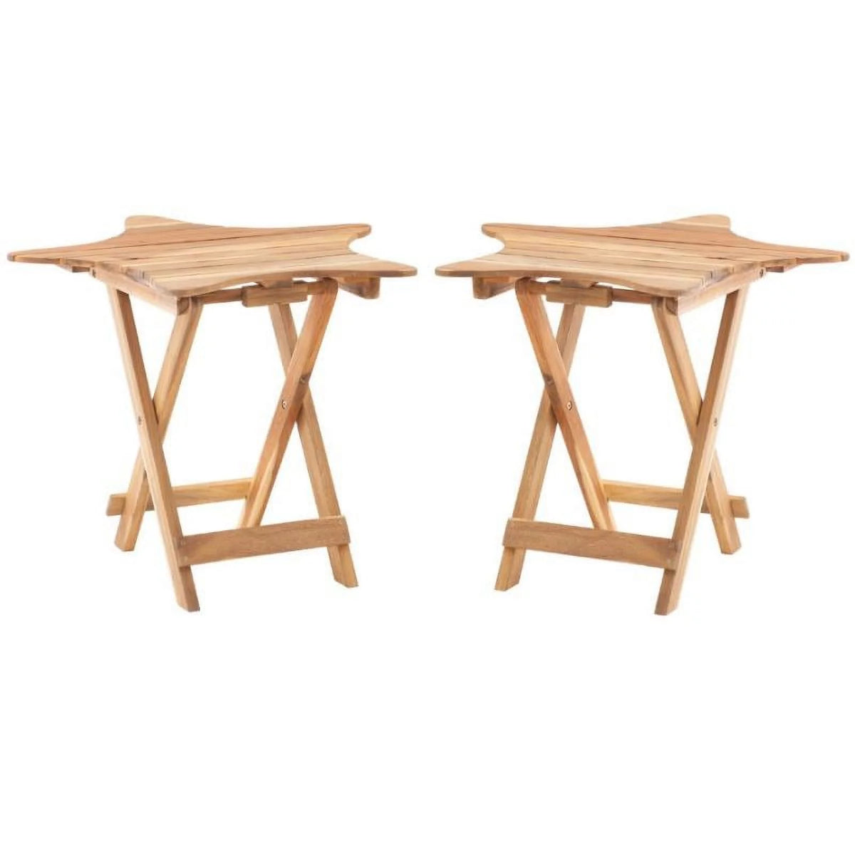 Wood Outdoor Folding Table Set of 2 B45137