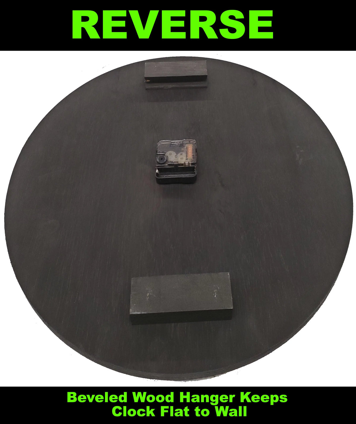 Round Wood Wall Clock 12 inch O33699