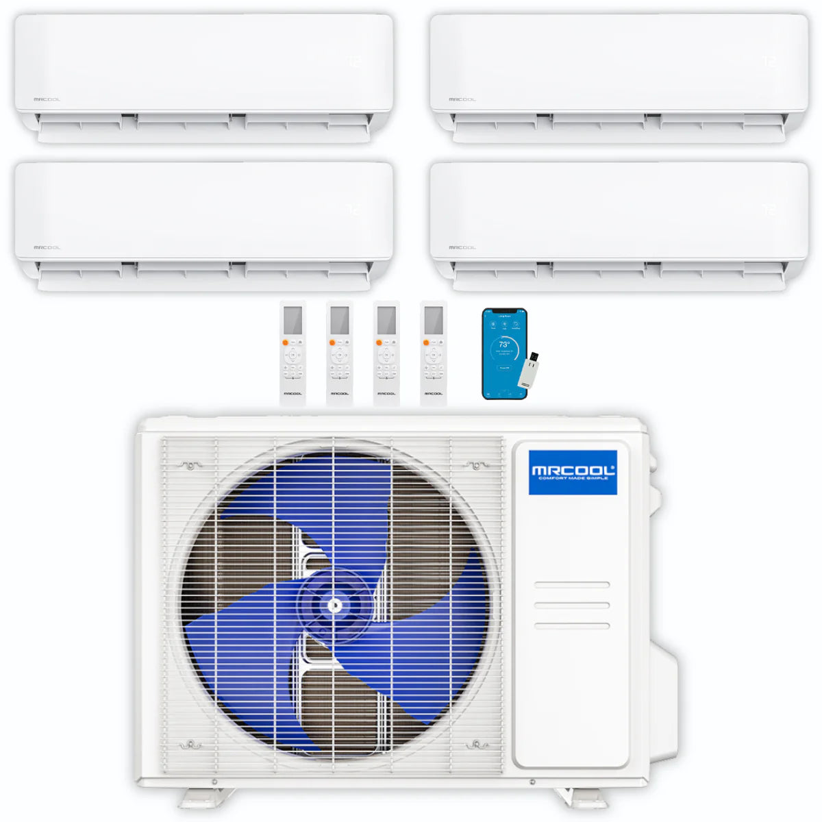 36,000 BTU 4 Zone Ductless Air Conditioner and Heat Pump Z9792