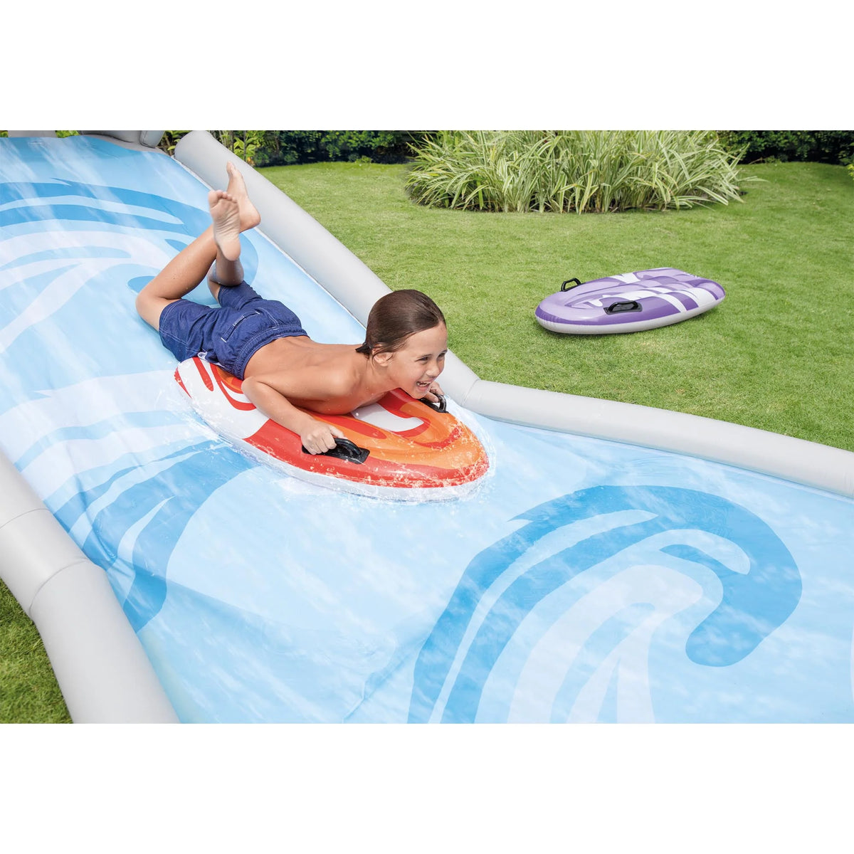 Inflatable Backyard Water Slide with Electric Air Pump L23312