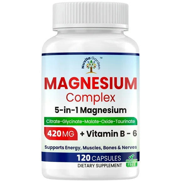 Magnesium Complex with Vitamin B6 420mg 120 Capsules Y958261