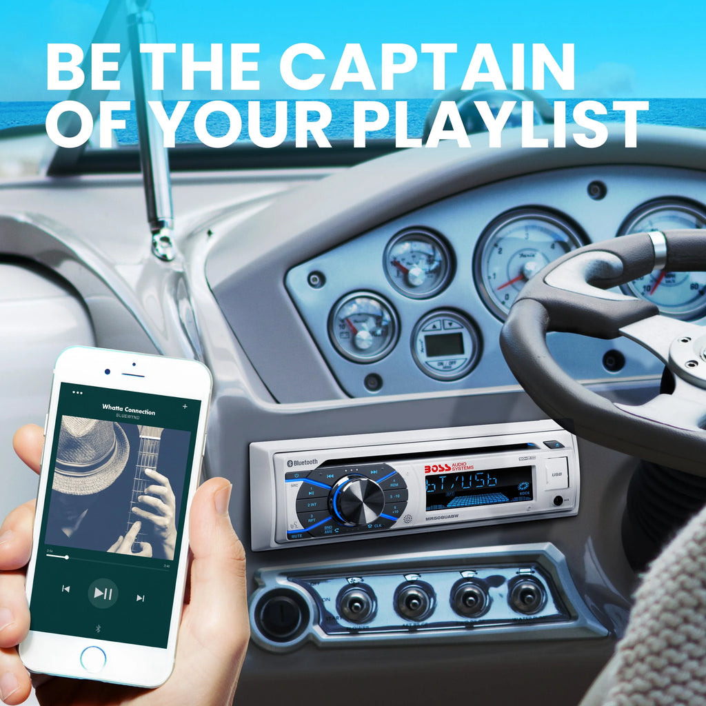 Marine Receiver and 6.5 Inch Full Range Speakers V938078