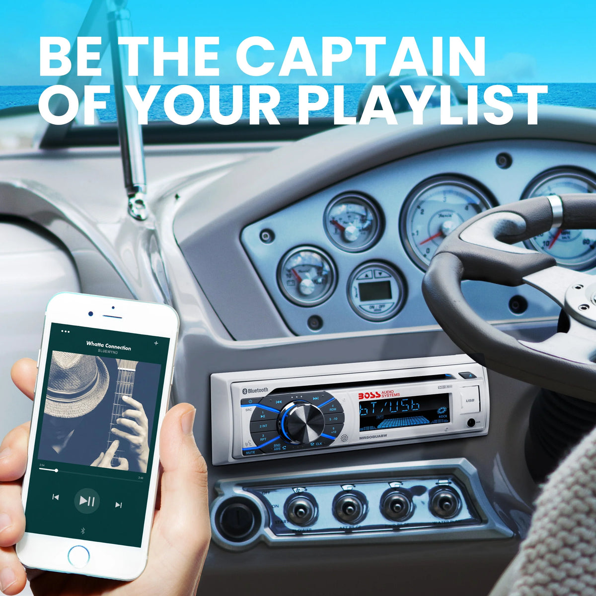 Marine Receiver and 6.5 Inch Full Range Speakers V938078