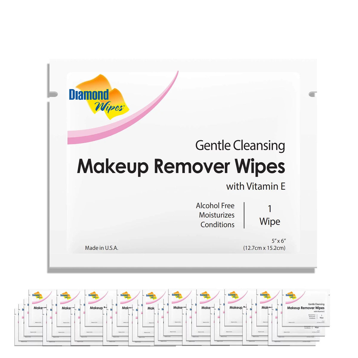 Makeup Remover Cleansing Face Wipes with Vitamin E Pack of 50 Y59325