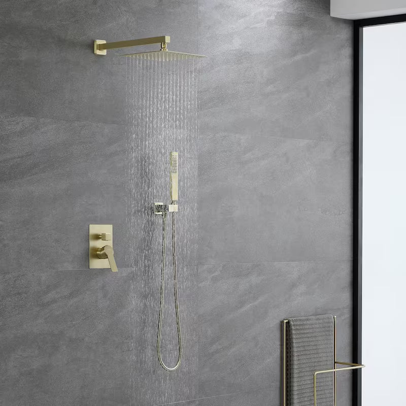 10 in. Wall Mount Dual Shower Heads with 2.5 GPM Y7899