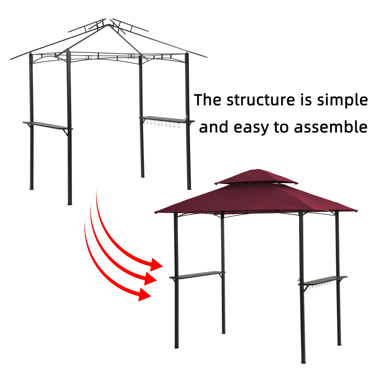 Burgundy Grill Gazebo Q917211