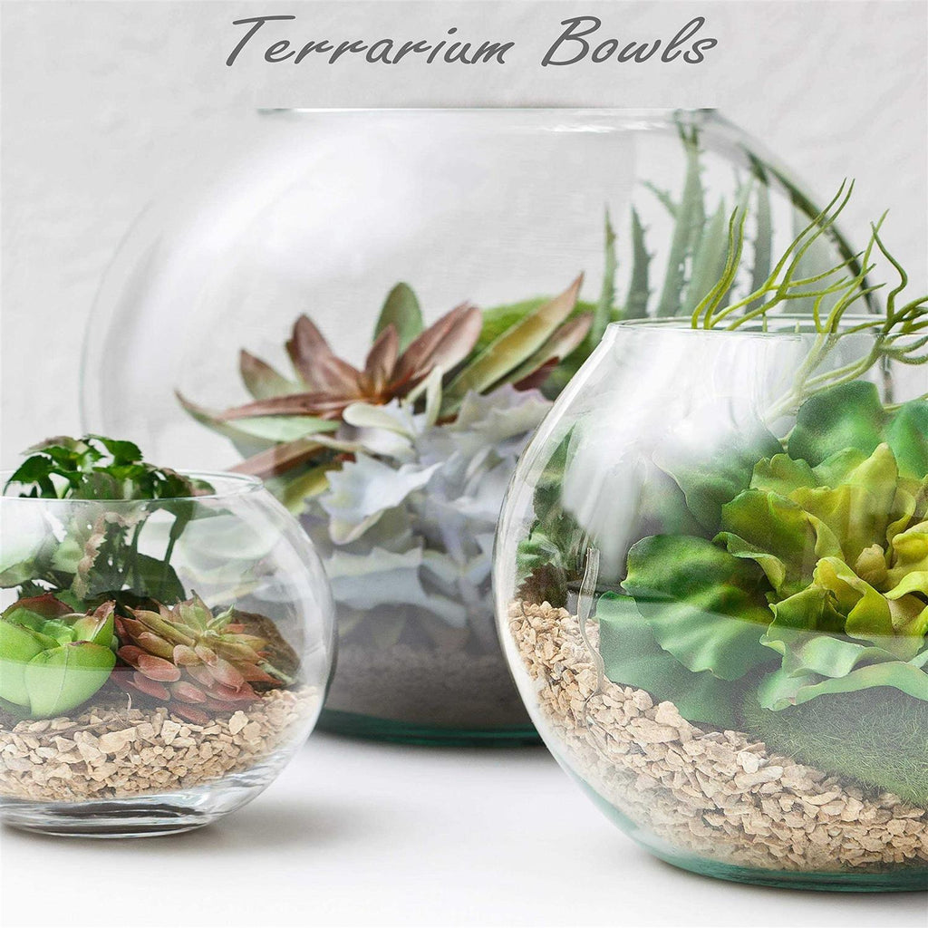 Large Glass Bubble Bowl Vase Z983