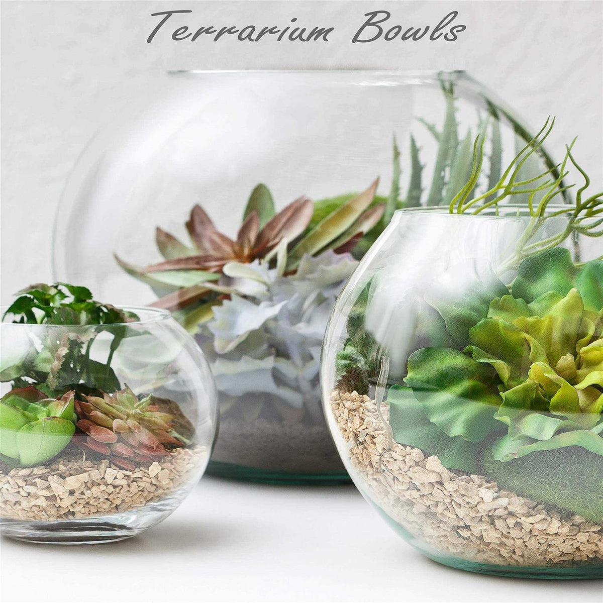 Large Glass Bubble Bowl Vase Z983