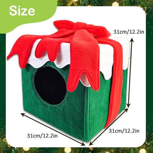 Christmas Cat House Cat Bed Cat Tree Decor Indoor Cat Tent Cave B661368