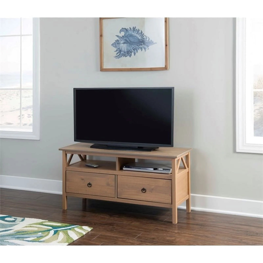 Rustic Gray Wood TV Stand P548