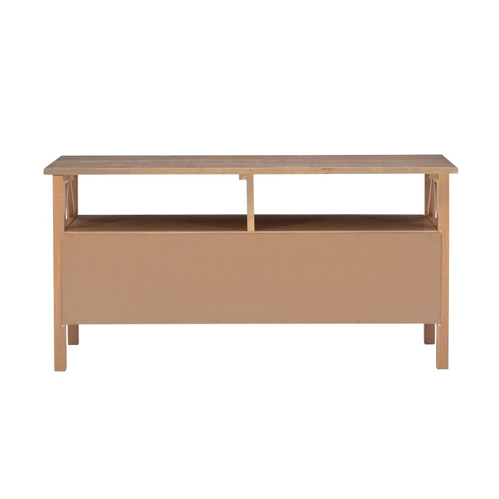 Rustic Gray Wood TV Stand P548