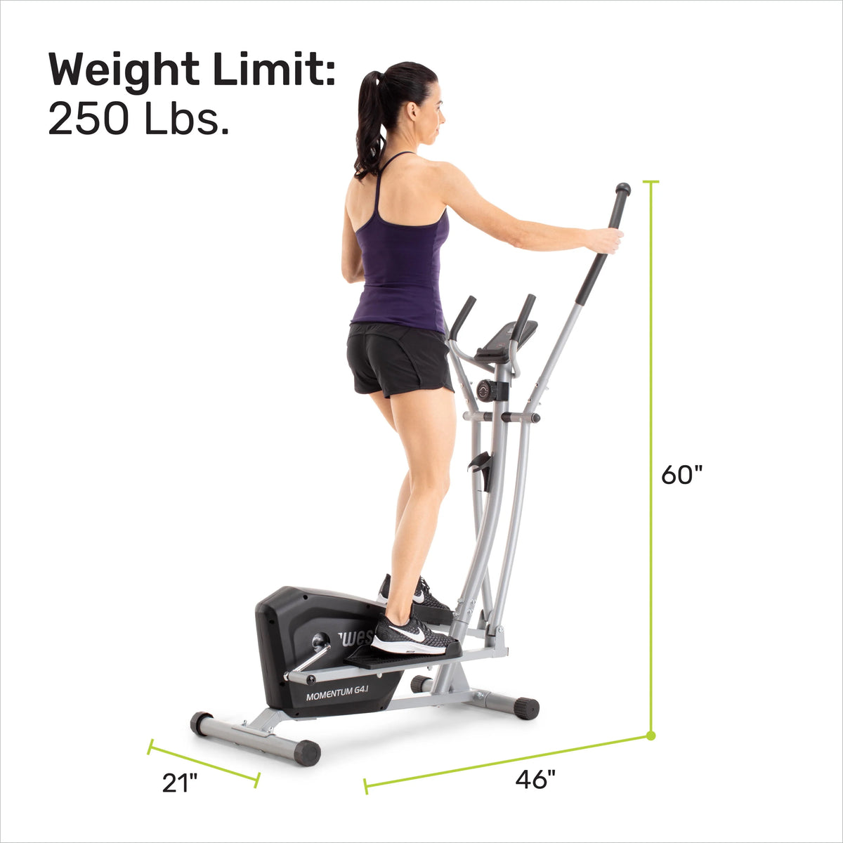 Rear-Drive Elliptical with Inertia-Enhanced Flywheel Y2102