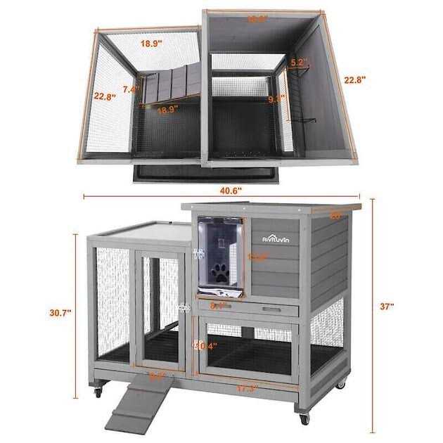 Outdoor & Indoor Bunny Hutch Q617742