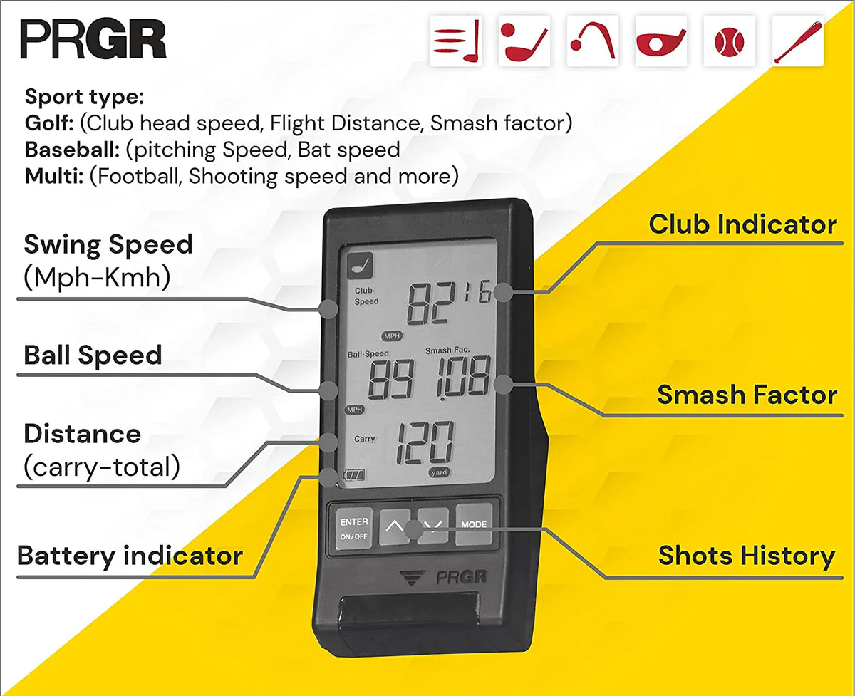 Black Pocket Golf Launch Monitor S582105