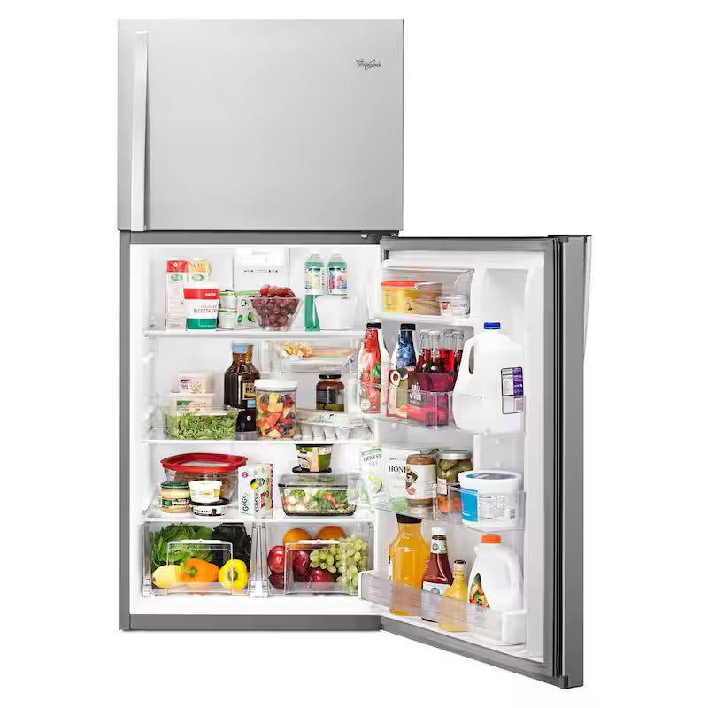 19.2 cu. ft. Top Freezer Refrigerator in Stainless Steel O3639