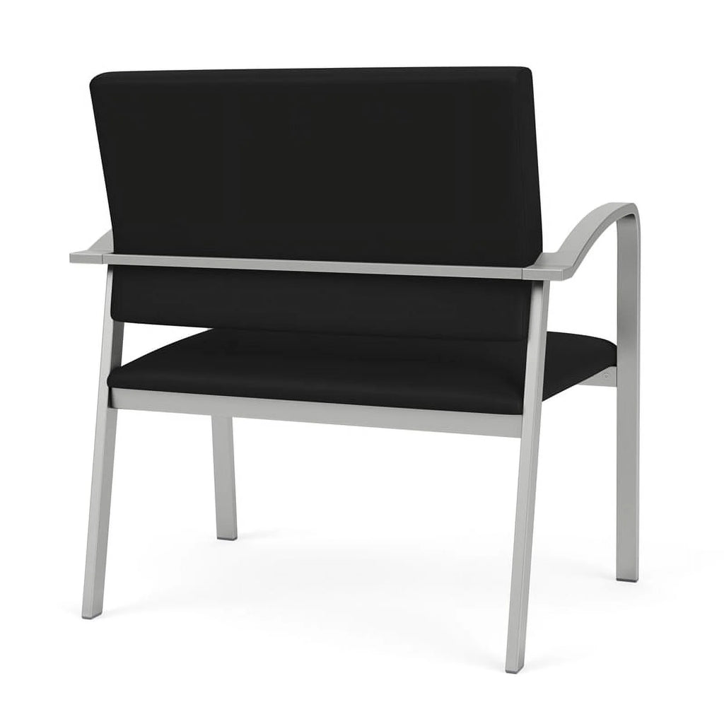 Black Polyurethane Reception Chair I80305