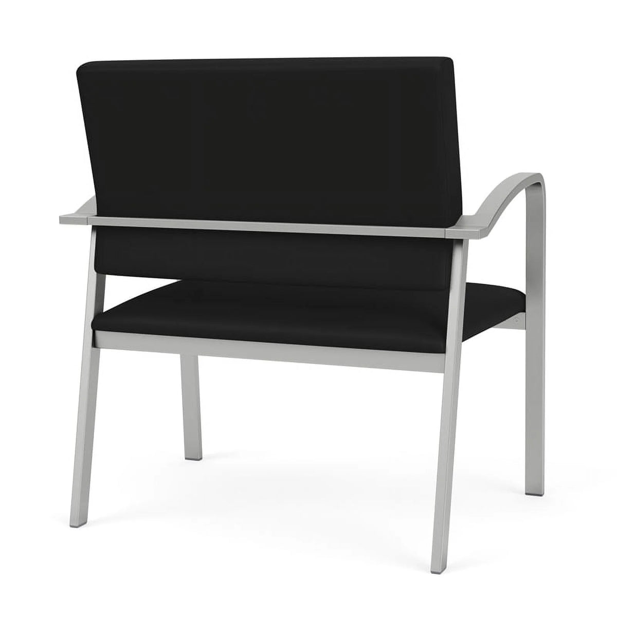 Black Polyurethane Reception Chair I80305