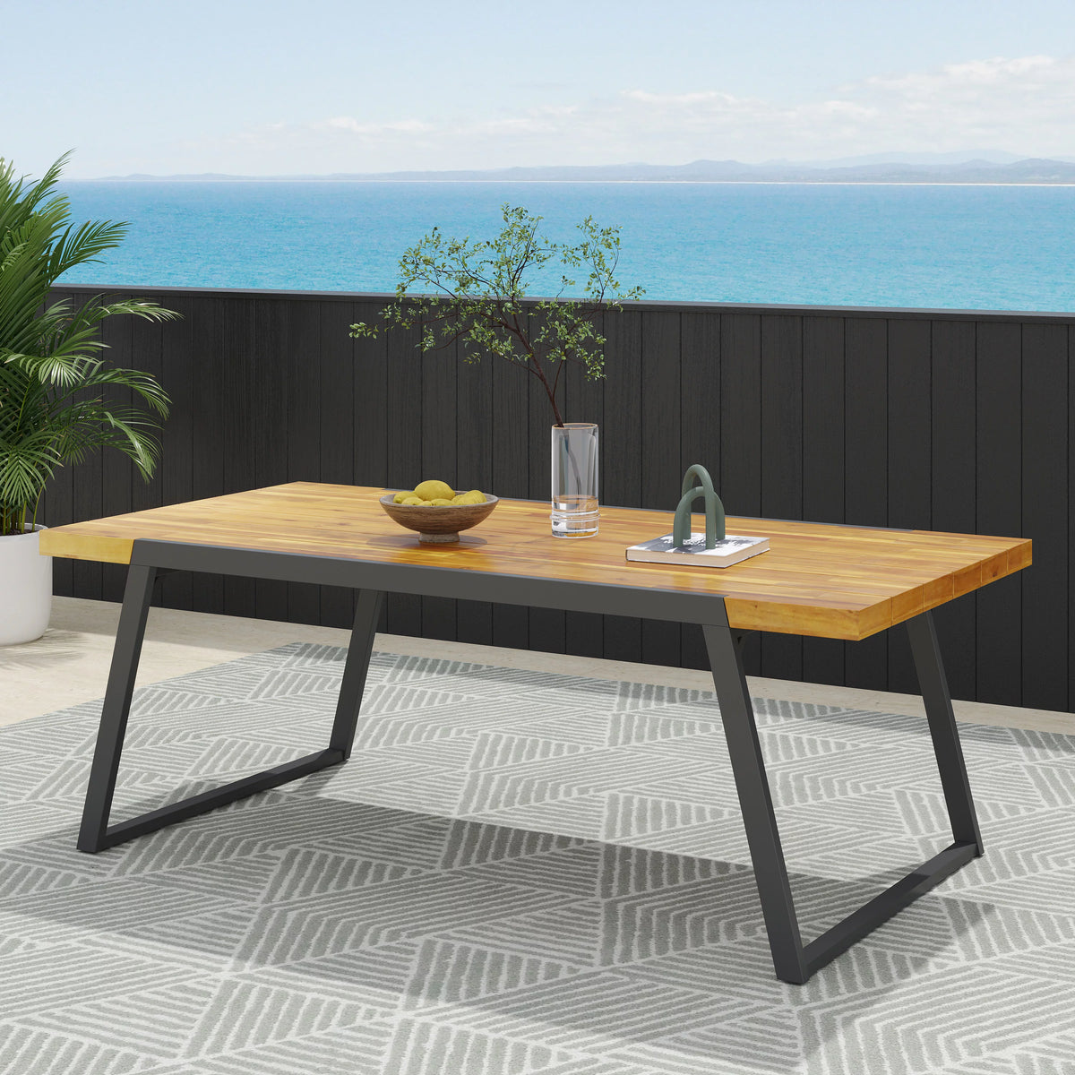 Acacia Wood Dining Table V1065