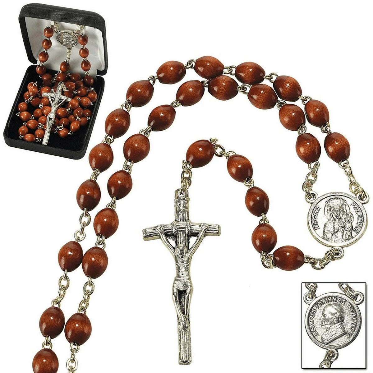 Wood Rosary A145