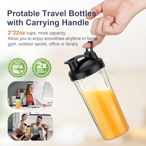 900W Personal Blender with 2 22oz Portable Cups K321034